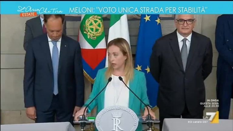 Governo, Meloni: PD-M5S la migliore garanzia chi da anni saccheggia popolo italiano