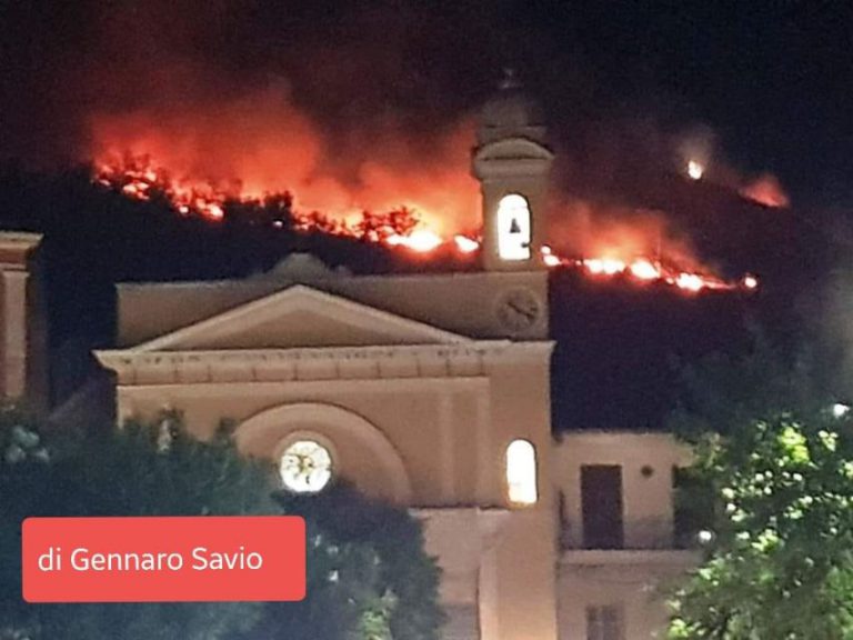BARANO D’ISCHIA- NUOVO E DEVASTANTE INCENDIO.