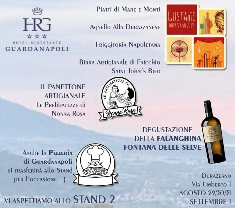 Gustarte Durazzano 2019, al via all’edizione 2019 dal 30 al 1 settembre.