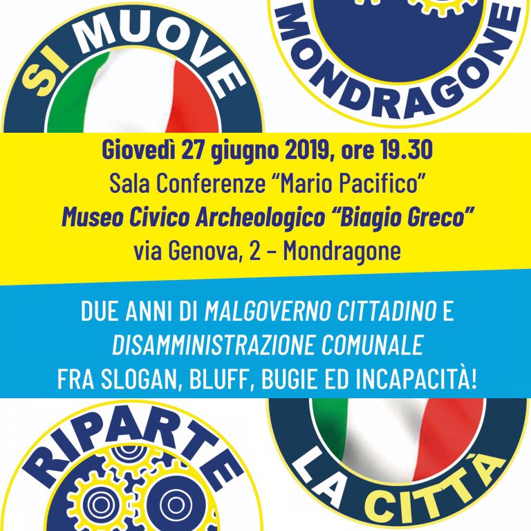 Riparte Mondragone, si muove la città; si muove Mondragone, riparte la città!
