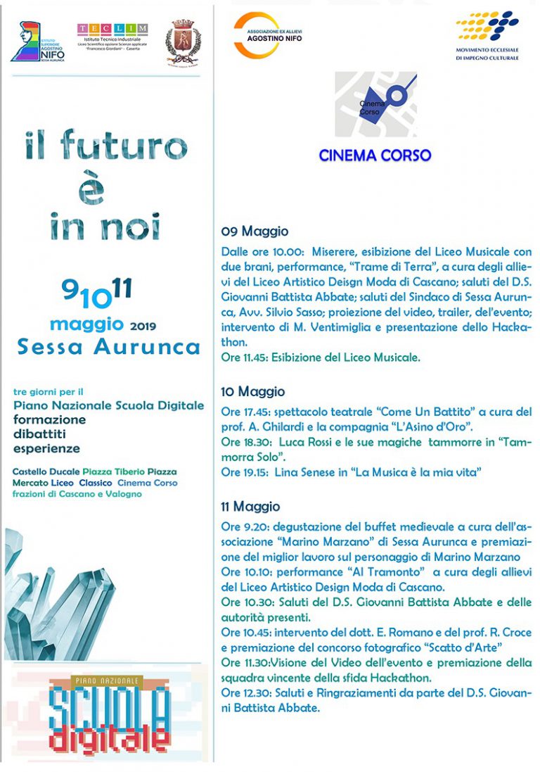 SESSA A.- “IL FUTURO È IN NOI”, I GIOVANI STUDENTI DELL’ AGOSTINO NIFO PROTAGONISTI.