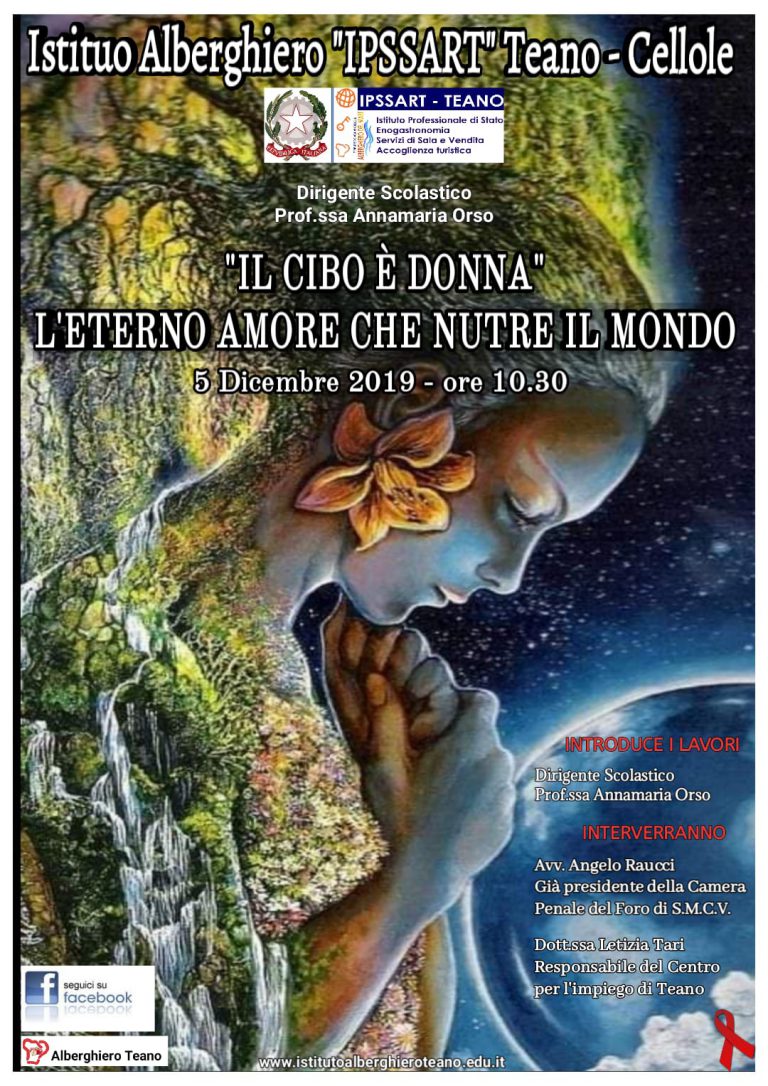 “IL CIBO È DONNA”, CONFERENZA DI SENSIBILIZZAZIONE CONTRO LA VIOLENZA SULLE DONNE.