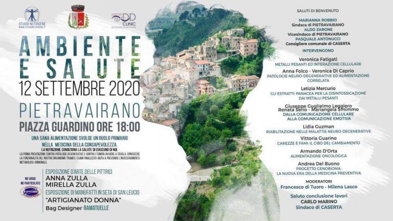 Pietravairano- La scienza in piazza, si discute di “Ambiente e Salute”