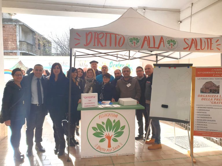 CASALNUOVO- L’Ass.ne Diritto alla Salute protagonista in occasione della Giornata Nazionale per la Vita.