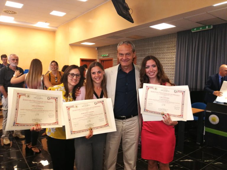 CASSINO- UNICASSINO, CERIMONIA DI CONSEGNA DELLE PERGAMENE DI LAUREA IN SCIENZE MOTORIE.