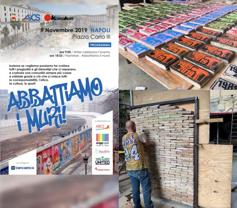 Napoli- Abbattiamo I muri, a piazza Carlo III