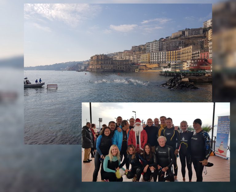 Coppa Natale-trofeo Vecchio Amaro del Capo, in 100 sfidano le acque fredde a Posillipo