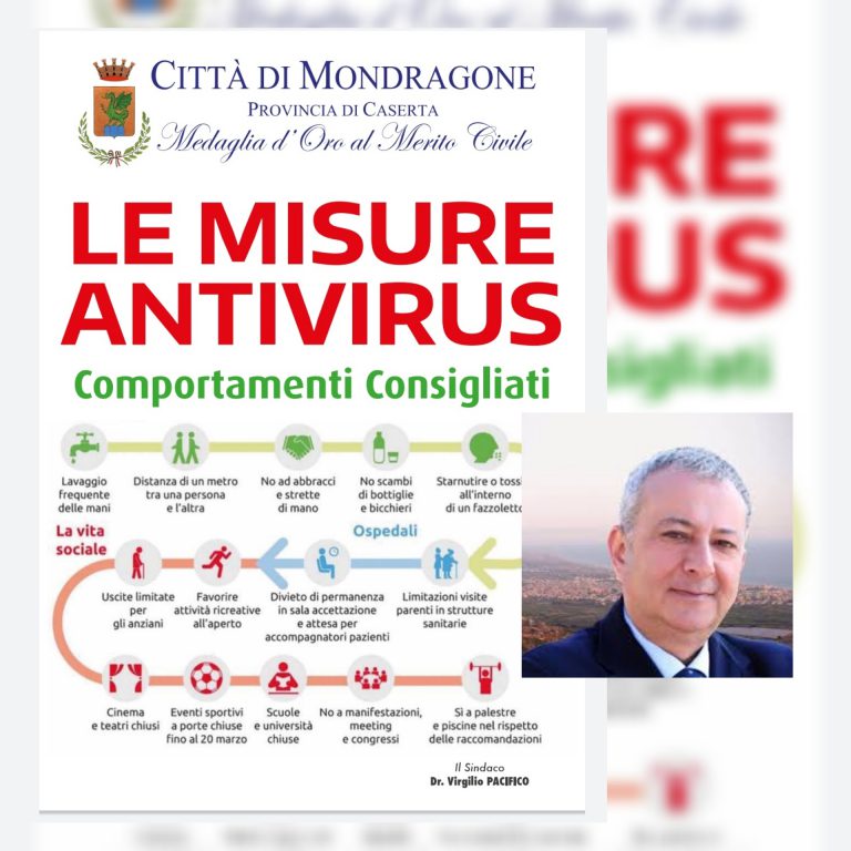 Coronavirus, l’informativa del Sindaco Pacifico.
