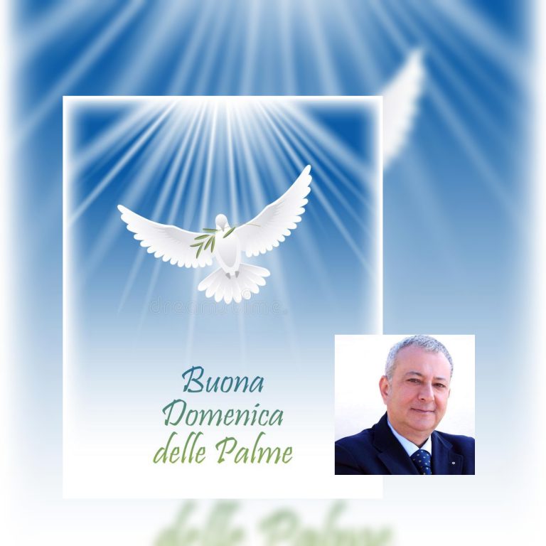 Domenica delle Palme, gli auguri di Pacifico ai suoi cittadini.
