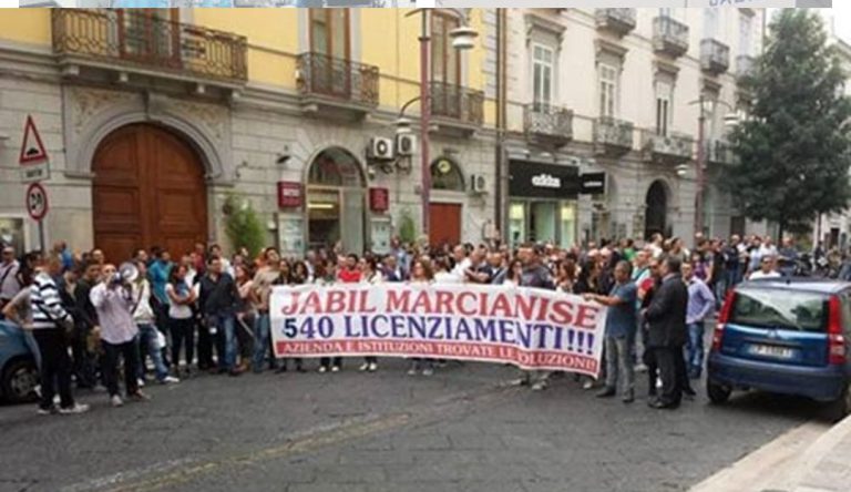 MARCIANISE- JABIL AVVIA LICENZIAMENTI, ARTICOLO UNO CASERTA ESPRIME SOLIDARIETÀ.