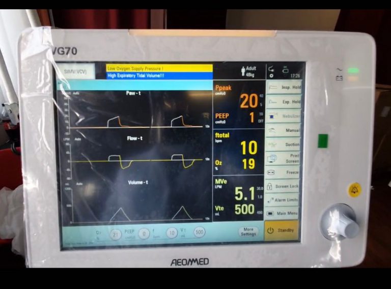 Donati alla Protezione Civile Nazionale 5 respiratori per la terapia intensiva.