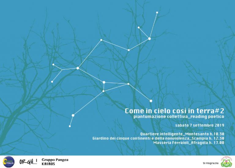 IL 7 SETTEMBRE MESSA A DIMORA DI ALBERI NELLA CITTA’ DI NAPOLI -“Come in Cielo così in Terra”.
