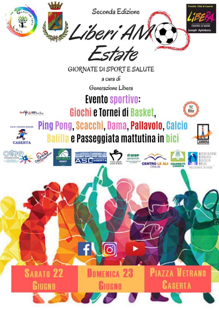 CASERTA- La Pro Loco del Trivice si fa promotore delle due giornate di sport ‘Liberi AM Estate’